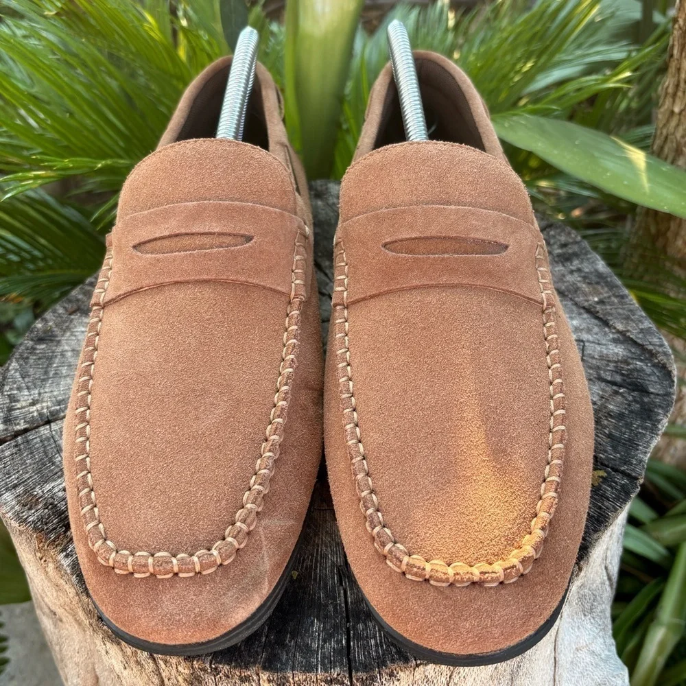 NEW Lamo Men's Connor Penny Loafer Moccasin In Chestnut | Size 10